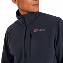 Berghaus Mens 2021 Prism Micro Polartec Half Zip Warm Fleece Durable Sweater - M, Dark Grey