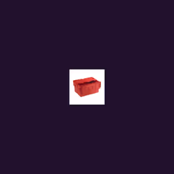 Attached Lid Containr 54L Red 375816