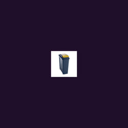 Vfm Recycling Bin 25L Ylw Lid 384283