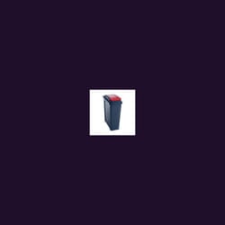 Vfm Recycling Bin 25L Red Lid 384285