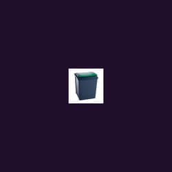VFM Recycling Bin Gry/Grn Lid 50L