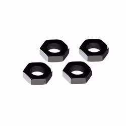 ARRMA Wheel nuts, Nut set, Aluminium, Black