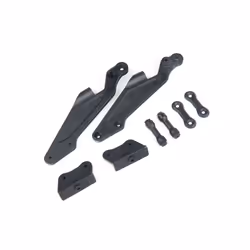 ARRMA HD rear wing mount set, Wing mount, Aluminium, Black