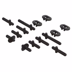 ARRMA Body Post Set, Body post set, Composite, Black