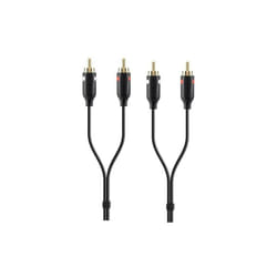 Belkin 2 Meter 7 Foot Gold Plated RCA Audio Video AV Cable F3Y098QE2M