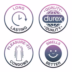 12pk Durex Extended Pleasure Latex Condoms