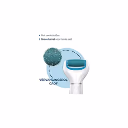 Scholl Velvet Smooth Express Pedi Crystal Diamonds Exfoliating Grain 2 Replacement Rolls