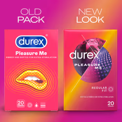 Pleasure Me Condoms Ribbed & Dotted Regular Fit 20s