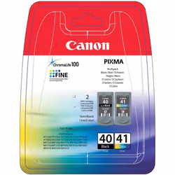 Original ink suitable for Canon Pixma MP 150 Canon PG-40 CL 41 0615B036 - 2x premium printer cartridges - black, cyan, magent ...