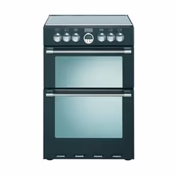 Stoves Sterling Mini Range 600E, Freestanding cooker, Black, Rotary, Top front, Electronic, Ceramic