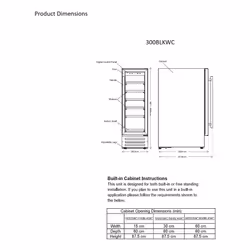 Belling 300WC Freestanding Black 18 bottle(s)