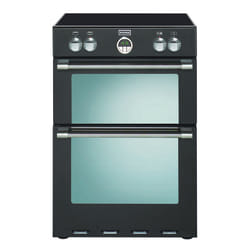 Stoves Sterling 600MFTi Freestanding cooker Electric Zone induction hob Black, Stainless steel