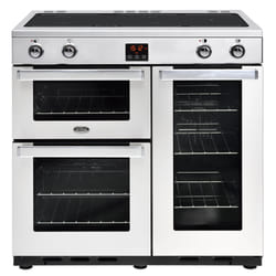 Belling Cookcentre 90Ei Range cooker Electric Zone induction hob Stainless steel