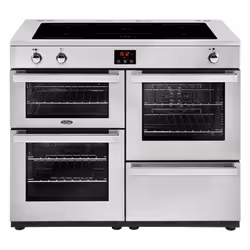 Belling Cookcentre 110 Ei, Range cooker, Stainless steel, Rotary, Touch, Front, Enamel, Bottom right