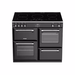 Stoves Richmond S1000 Ei, Range cooker, Black, Stainless steel, Rotary, Touch, Chrome, Top front, Electronic