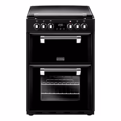 Stoves Richmond 600E, Range cooker, Black, Rotary, Touch, Chrome, Metal, Front