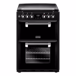 Stoves Richmond 600DF, Range cooker, Black, Rotary, Touch, Chrome, Metal, Front