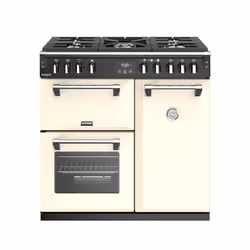 Stoves Richmond Deluxe S900G, Freestanding cooker, Cream, Rotary, Chrome, Top front, 1.5 m