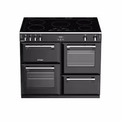 Stoves Richmond S1000 EI DeLuxe Range cooker Electric Zone induction hob Black, Stainless steel