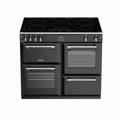 Stoves Richmond S1000 EI DeLuxe Range cooker Electric Zone induction hob Black, Stainless steel