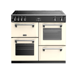 Stoves Richmond S1000 Ei DeLuxe Range cooker Electric Zone induction hob Black, Cream