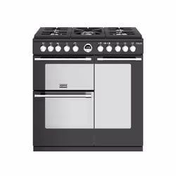 Stoves STERLING DELUXE S900DF, Freestanding cooker, Black, Rotary, Gas, 5 zone(s), 5 zone(s)