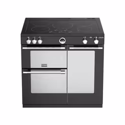 Stoves Sterling S900 EI DeLuxe Range cooker Electric Zone induction hob Black, Stainless steel