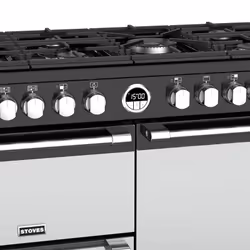 Stoves Sterling Deluxe S1000DF Freestanding cooker Electric Gas Black