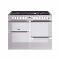 Stoves Sterling Deluxe S1100DF, Freestanding cooker, Stainless steel, Rotary, Touch, Stainless steel, LED, Gas
