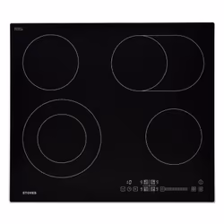 Stoves ST SEH602SCTC, Black, Built-in, 59 cm, Ceramic, Glass, 4 zone(s)