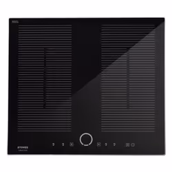 Stoves SIH60SSTC, Black, Built-in, 59 cm, Zone induction hob, Glass, 4 zone(s)