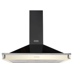 Stoves RICHMOND CHIMNEY AND RAIL 900 Built-in Beige, Black 644.6 m³/h