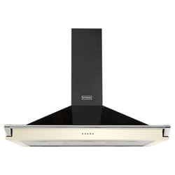 Stoves RICHMOND CHIMNEY AND RAIL 1000 Built-in Beige, Black 644.6 m³/h