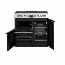 Stoves Precision Deluxe S900DF Freestanding cooker Electric Gas Black, Stainless steel