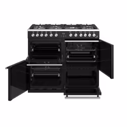 Stoves Precision Deluxe S1000DF Freestanding cooker Electric Gas Black