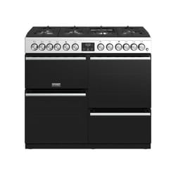Stoves Precision Deluxe S1000DF Freestanding cooker Electric Gas Black, Stainless steel