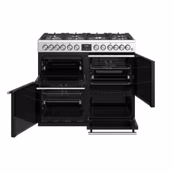 Stoves Precision Deluxe S1000DF Freestanding cooker Electric Gas Black, Stainless steel