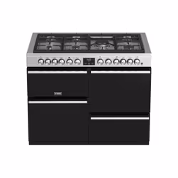 Stoves Precision Deluxe S1100DF Freestanding cooker Electric Gas Black, Stainless steel