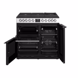Stoves Precision Deluxe S900DF GTG Freestanding cooker Electric Gas Black, Stainless steel