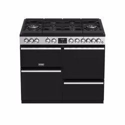 Stoves Precision Deluxe S1000DF GTG Freestanding cooker Electric Gas Black, Stainless steel