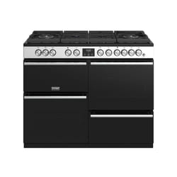 Stoves Precision Deluxe S1100DF GTG Freestanding cooker Electric Gas Black, Stainless steel