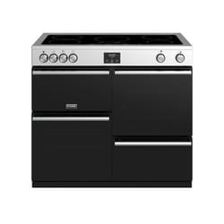 Stoves Precision Deluxe S1000EI Freestanding cooker Electric Zone induction hob Black, Stainless steel