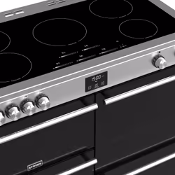 Stoves Precision Deluxe S1100EI Freestanding cooker Electric Zone induction hob Black, Stainless steel