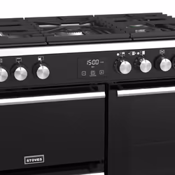 Stoves Precision Deluxe S900G Freestanding cooker Gas Black