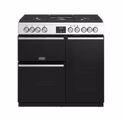 Stoves Precision Deluxe S900G, Freestanding cooker, Black, Stainless steel, Rotary, Touch, Stainless steel, Top right / left, ...