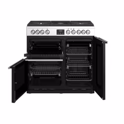 Stoves Precision Deluxe S900G Freestanding cooker Gas Black, Stainless steel