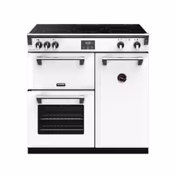 Stoves ST RICH DX S900Ei CB Iwh, Range cooker, White, Rotary, Icy White, Chrome, Front
