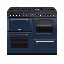 Stoves ST RICH DX S1000DF CB Mbl, Range cooker, Blue, Rotary, Midnight Blue, Chrome, Stainless steel