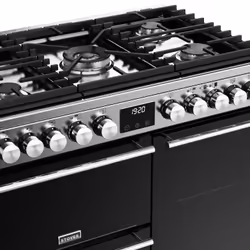 Stoves 444411485 cooker Range cooker Electric Gas Black, Stainless steel