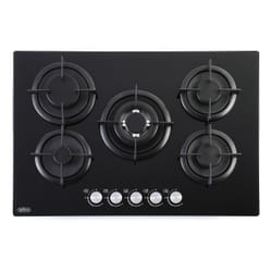 Belling 444411640 hob Black Built-in 75 cm Gas 5 zone(s)